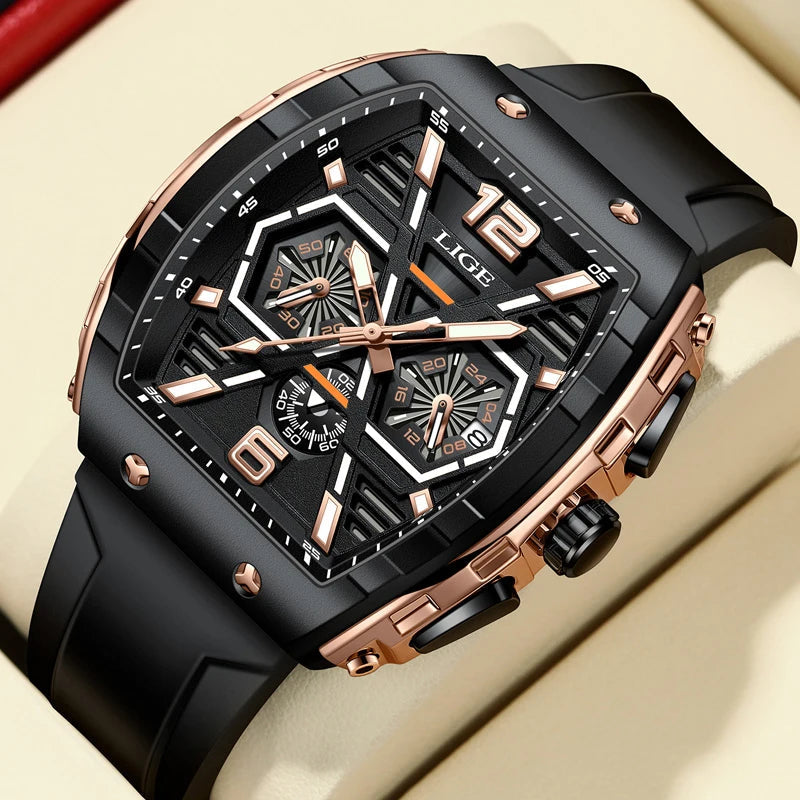 LIGE Men's Stylish Sports Watch